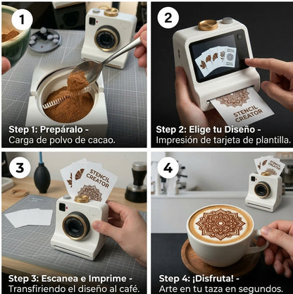 Arte latte en 1 toque, como un barista